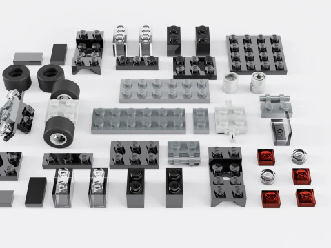 LEGO CREATOR Black SUV 7602 3D Model