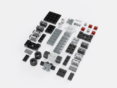 LEGO CREATOR Black SUV 7602 3D Model