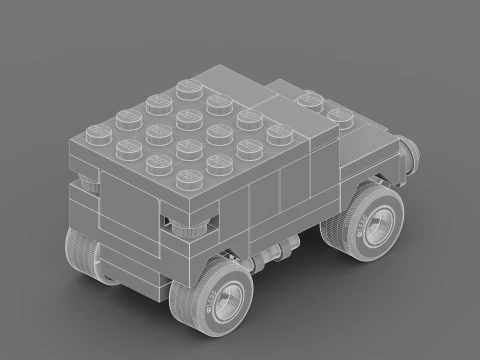 LEGO CREATOR Black SUV 7602 3D Model