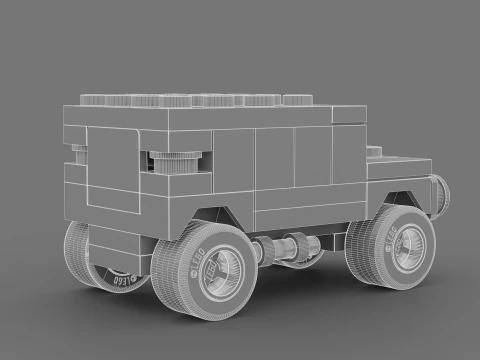 LEGO CREATOR Black SUV 7602 3D Model