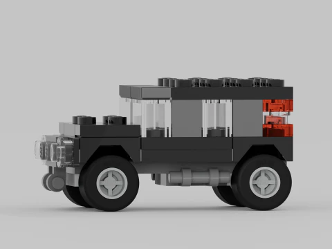 LEGO CREATOR Black SUV 7602 3D Model