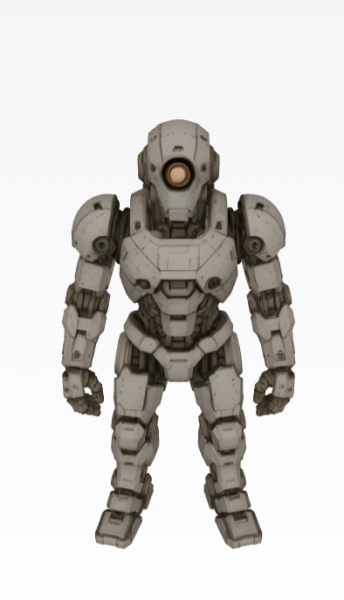 NeuroMech-01 3D Model .c4d .max .obj .3ds .fbx .stl .blend 