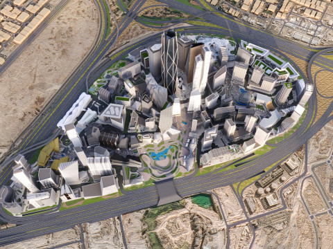 Het financiële district van koning Abdullah van Riyad 3D Model