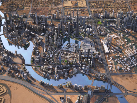 Dubai City 3D Model