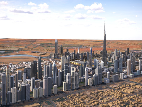 Dubai City 3D Model