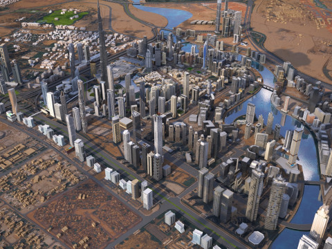 Dubai City 3D Model