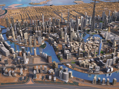 Dubai City 3D Model