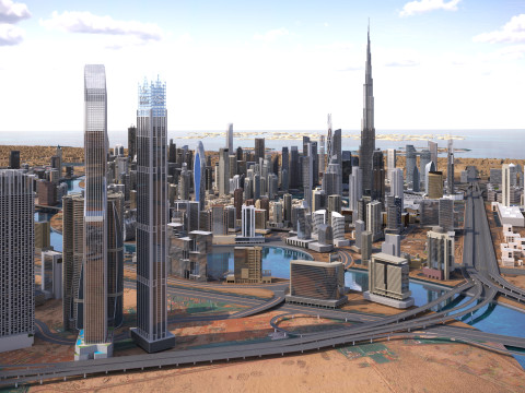 Dubai City 3D Model