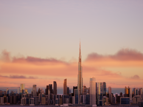 Dubai City 3D Model