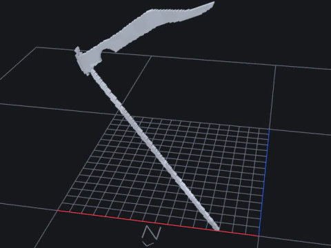 Страшна коса 3D Модель
