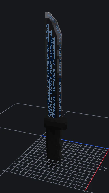 Bayonet2 3D Model .c4d .max .obj .3ds .fbx .stl .blend 