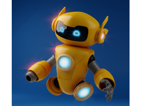 Robot Cartoon Modèle 3D