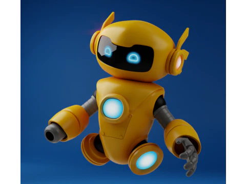 Robot Cartoon 3D Model