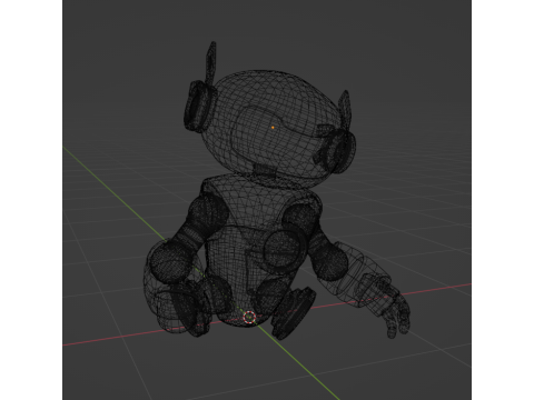 Robot Cartoon 3D Model
