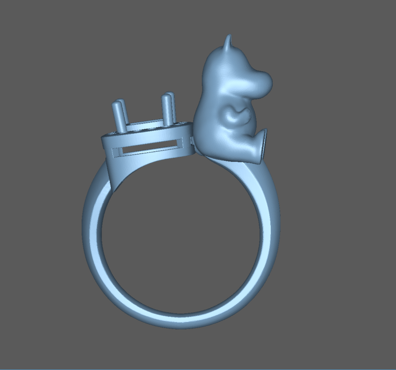 Moomin Bear 3D 打印模型 .c4d .max .obj .3ds .fbx .stl .blend