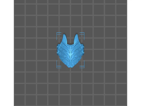 Green-eyed fox 3D Print Model