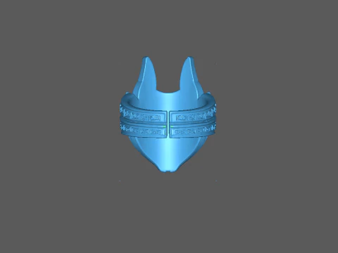 Green-eyed fox 3D Print Model