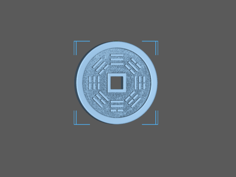 Ancient coin Model Cetak 3D