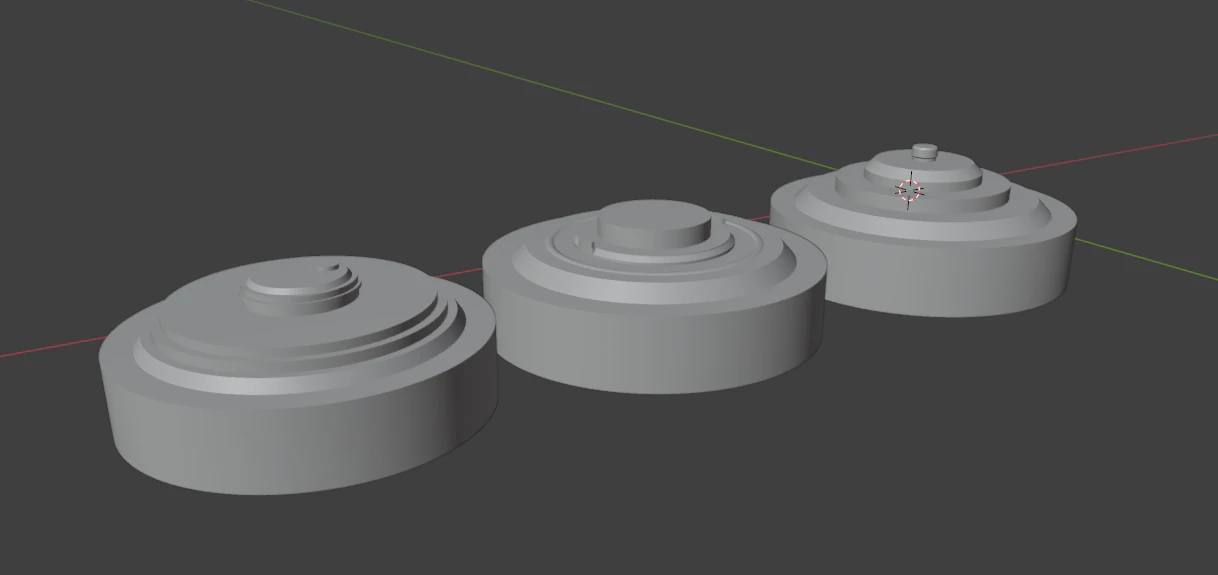 Collection of 3 Soviet anti-tank mines TM TM-57 TM-62 TM-89 in 1-35 scale 3D Print Model .c4d .max .obj .3ds .fbx .stl .blend 