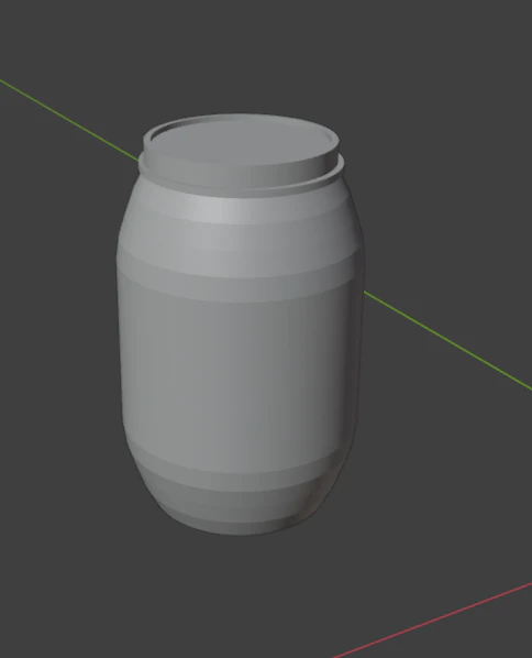 Barrel in 1-35 and 1-72 scale 3D Print Model .c4d .max .obj .3ds .fbx .stl .blend