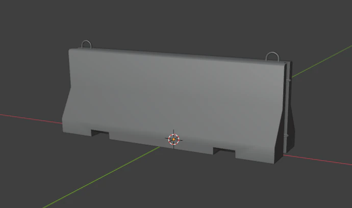 Road Barrier in 1-35 1-43 and 1-72 scales 3D Print Model .c4d .max .obj .3ds .fbx .stl .blend 