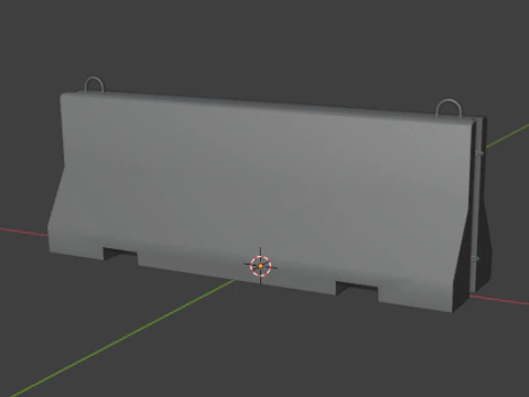 Road Barrier in 1-35 1-43 and 1-72 scales 3D Print Model