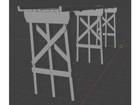 Old bridge in 11 scale 3D Print Model