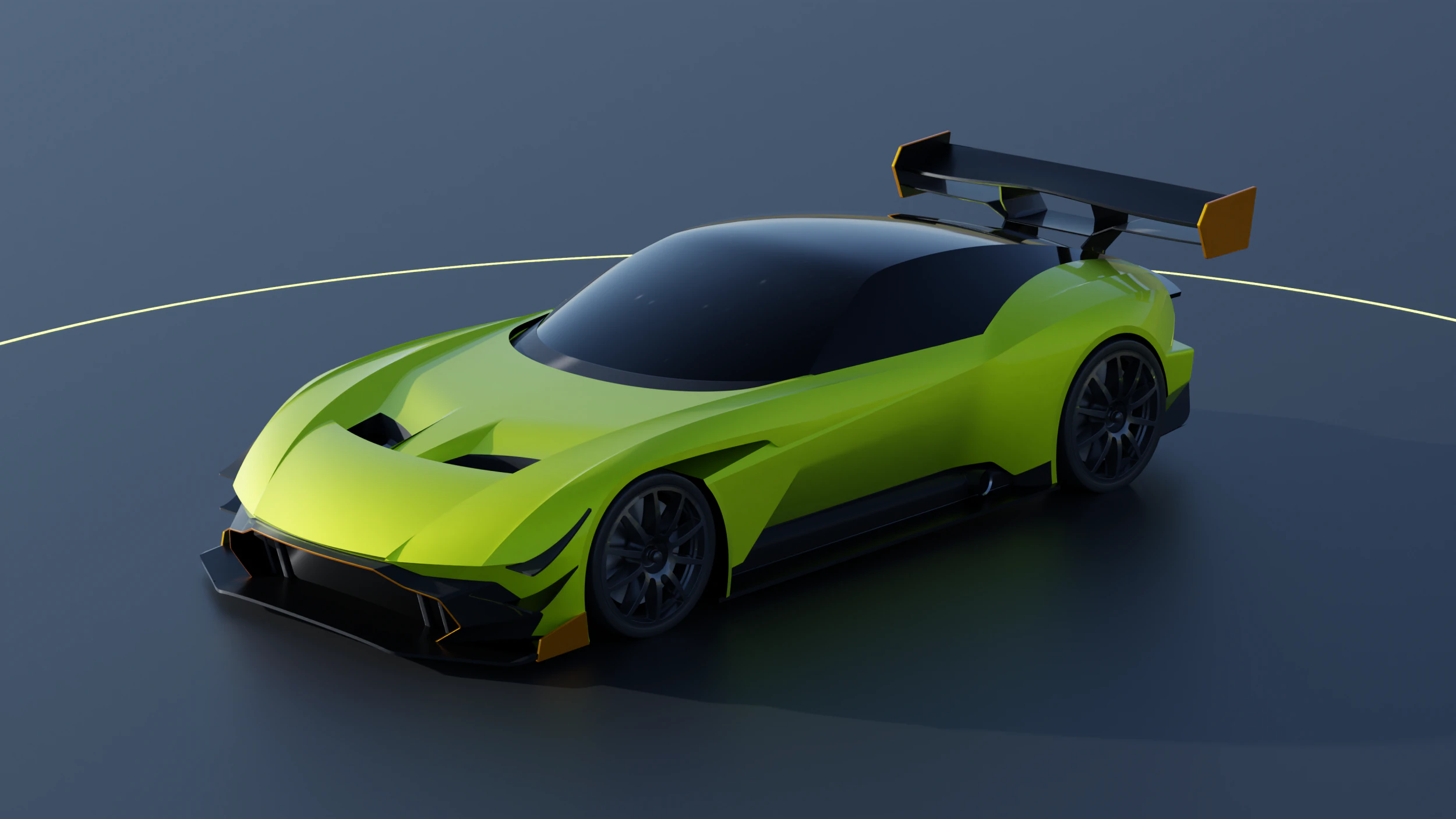 Aston Martin Vulcan AMR-Pro 3D Model .c4d .max .obj .3ds .fbx .stl .blend 