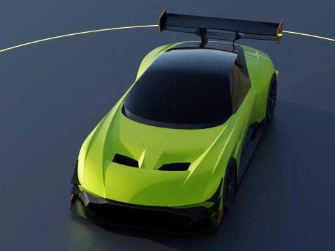 Aston Martin Vulcan AMR-Pro 3D Model