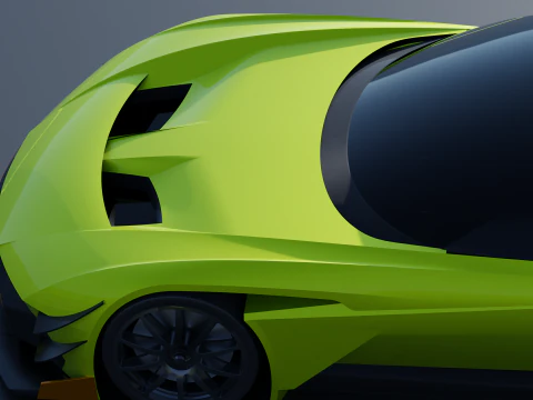 Aston Martin Vulcan AMR-Pro 3D Model