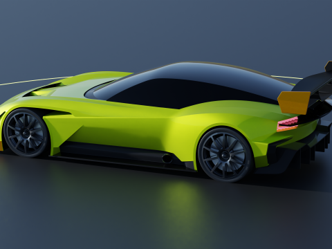 Aston Martin Vulcan AMR-Pro Modelo 3D