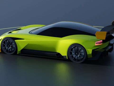 Aston Martin Vulcan AMR-Pro 3D Model