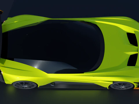 Aston Martin Vulcan AMR-Pro 3D Model