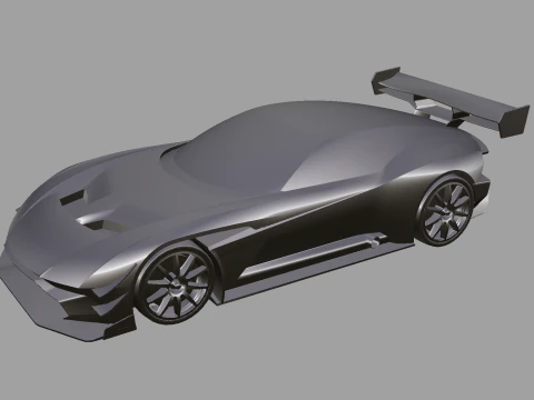 Aston Martin Vulcan AMR-Pro 3D Model