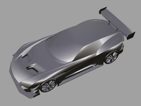 Aston Martin Vulcan AMR-Pro 3D Model