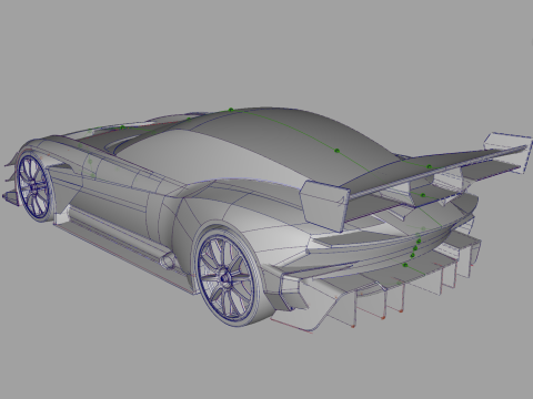 Aston Martin Vulcan AMR-Pro Modelo 3D