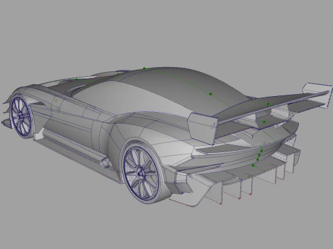 Aston Martin Vulcan AMR-Pro 3D Model