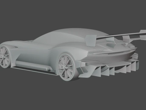 Aston Martin Vulcan AMR-Pro 3D Model