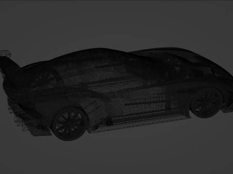 Aston Martin Vulcan AMR-Pro Modelo 3D
