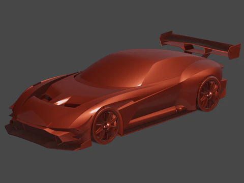 Aston Martin Vulcan AMR-Pro 3D Model