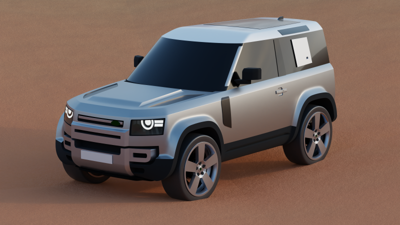 Land Rover Defender - 2023 3Dモデル .c4d .max .obj .3ds .fbx .stl .blend 