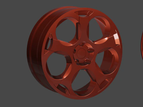 रिम्स का सेट 4 रिम्स 3D मॉडल