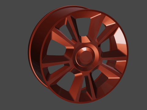 Set of rims 4 rims 3D मॉडल