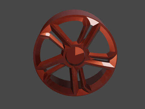 Set of rims 4 rims 3D मॉडल