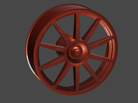 Set of rims 4 rims 3D मॉडल