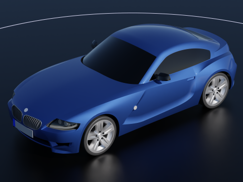 Z4 M 2008 - Sport car 3Dモデル