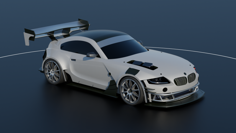 Z4 M - Body kit 3D Model .c4d .max .obj .3ds .fbx .stl .blend 