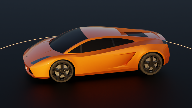 Gallardo - sport car Modello 3D .c4d .max .obj .3ds .fbx .stl .blend 