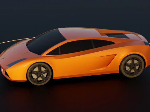 Gallardo - sport car 3D Model