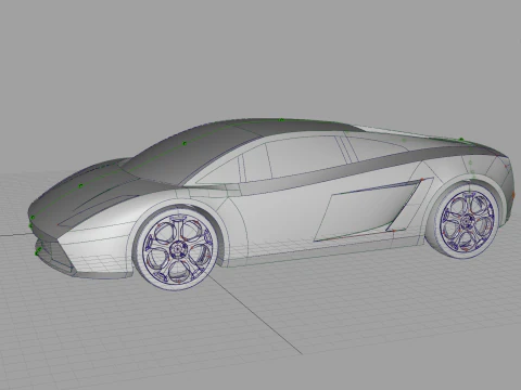 Gallardo - sport car 3D Model